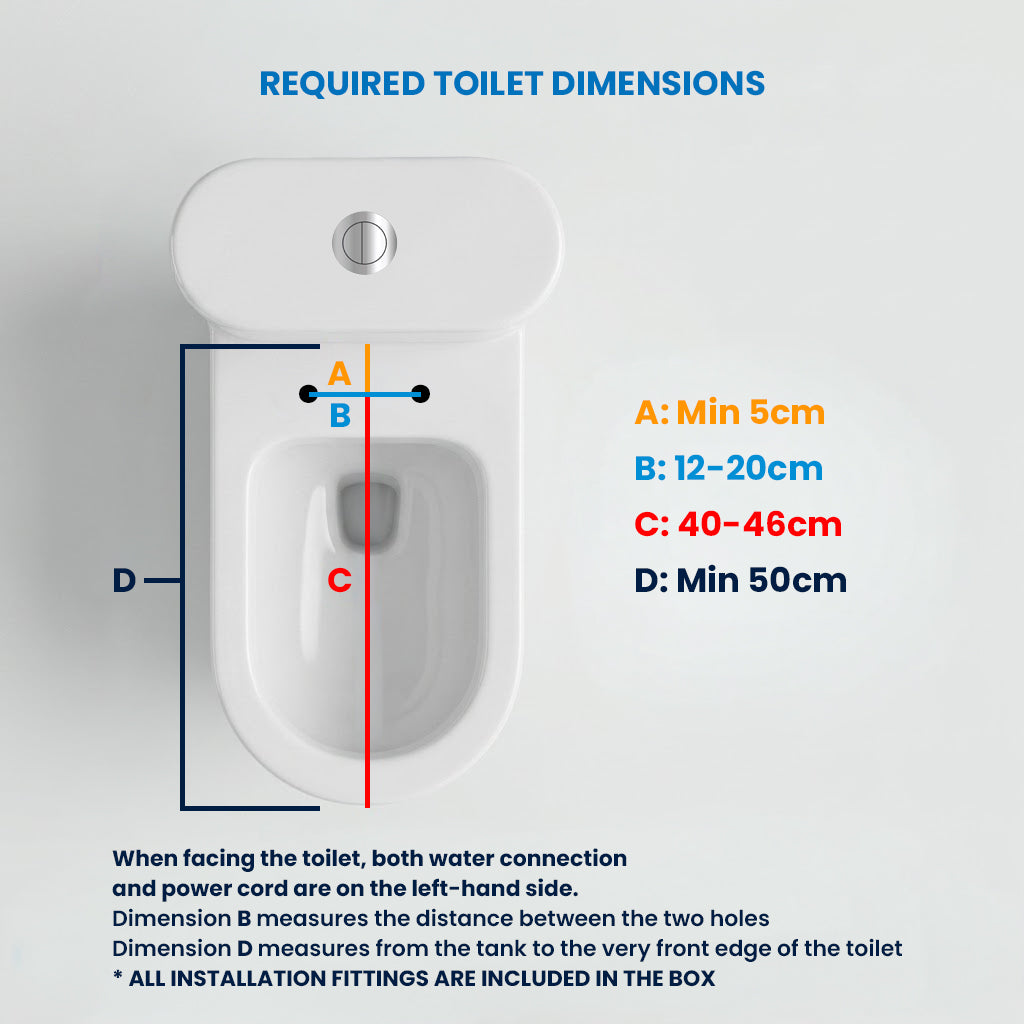 Bidet Seat Measurements