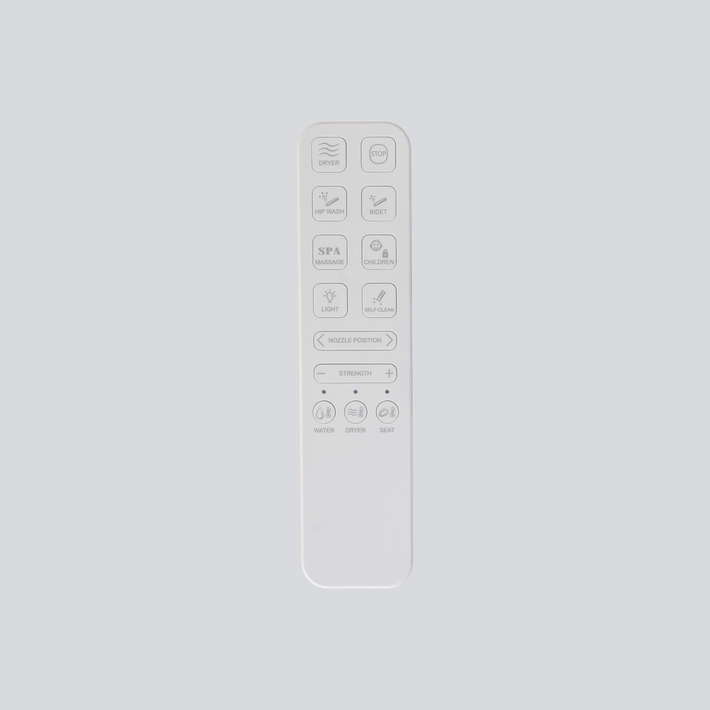 Luelue LB7000 bidet seat for D-shape round and elongated pans