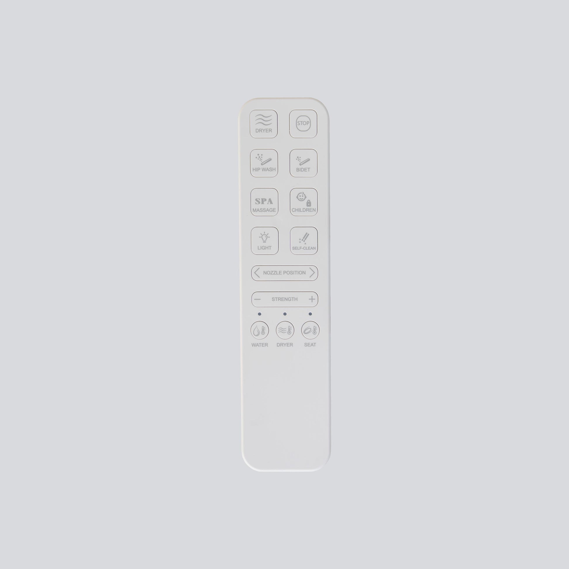 Luelue LB7000 bidet seat for D-shape round and elongated pans