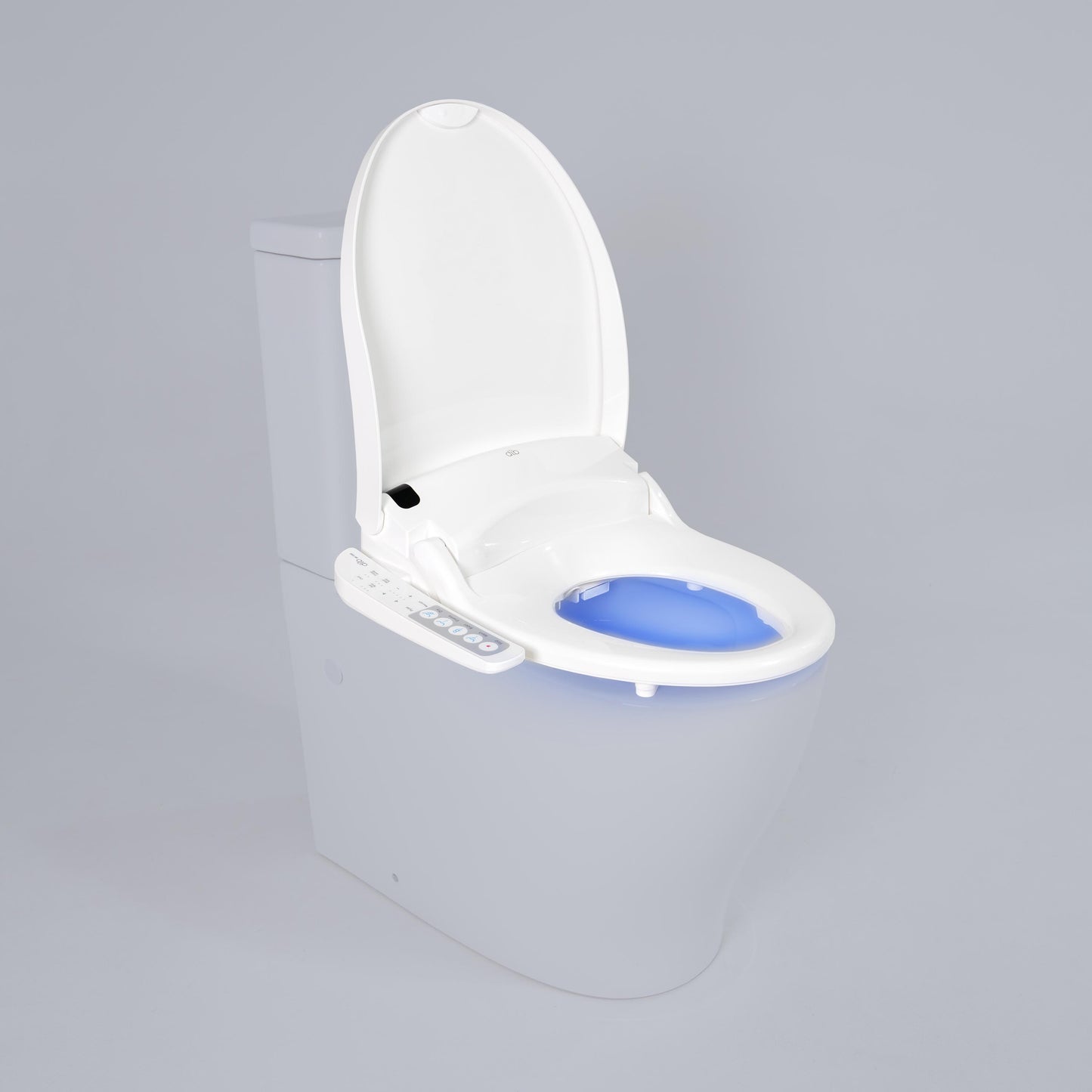 DIB C830 heated bidet seat with blue night light