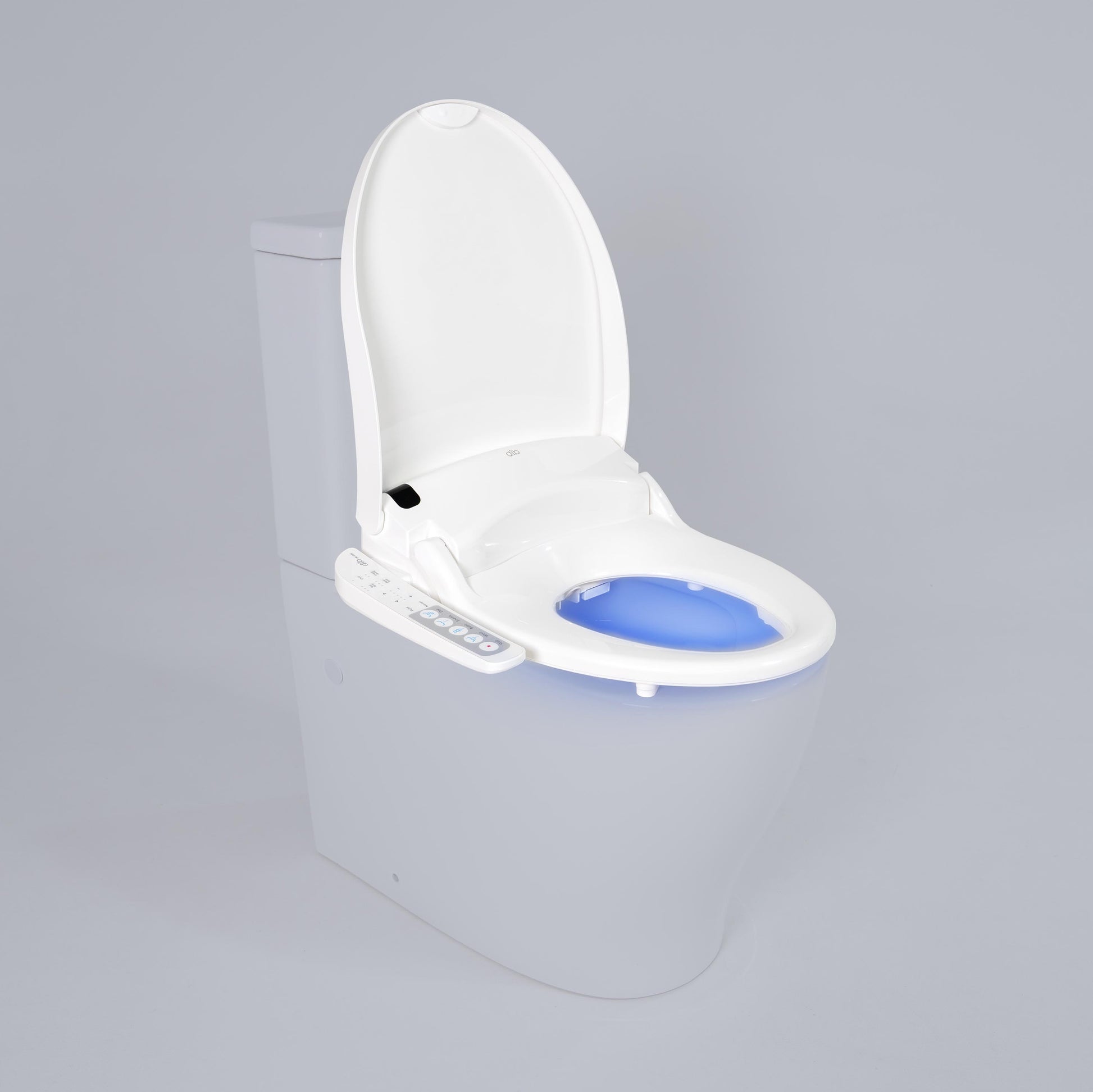 DIB C830 heated bidet seat with blue night light