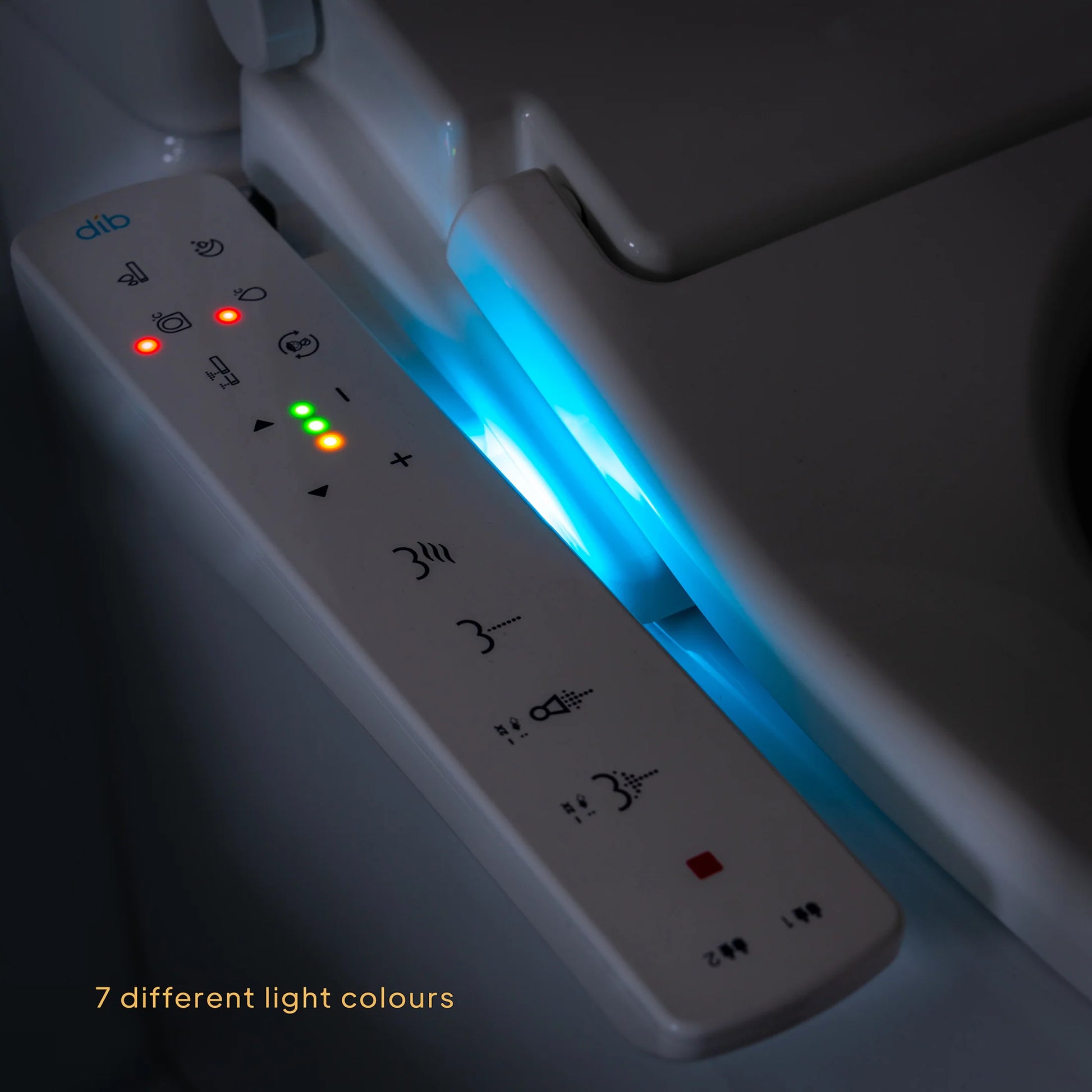 DIB N850 bidet seat for elongated round and D-shape pans