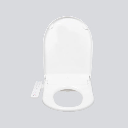 DIB N850 bidet seat front view with the lid open