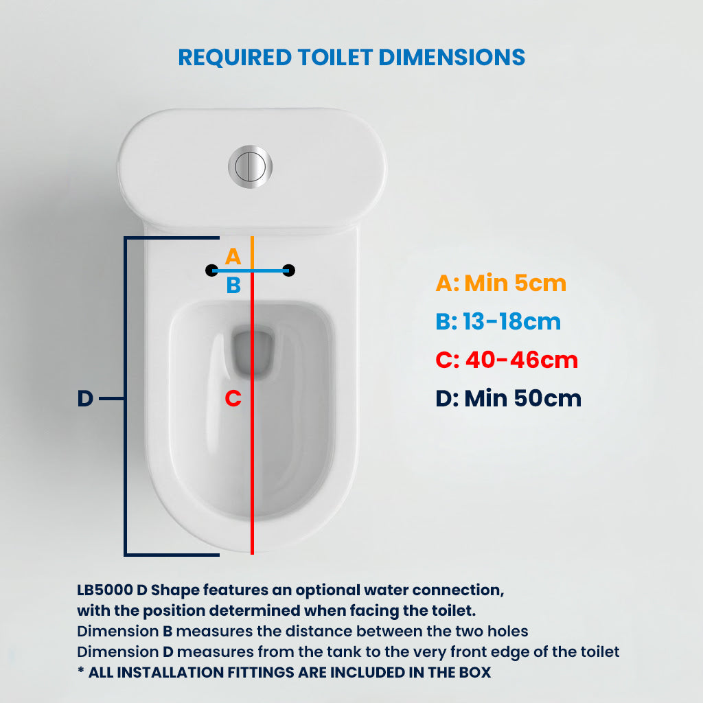 LUELUE LB5000 D-SHAPE BIDET SEAT