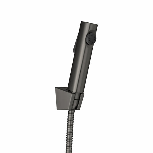 Round gun metal grey ABS toilet bidet spray kit Australia