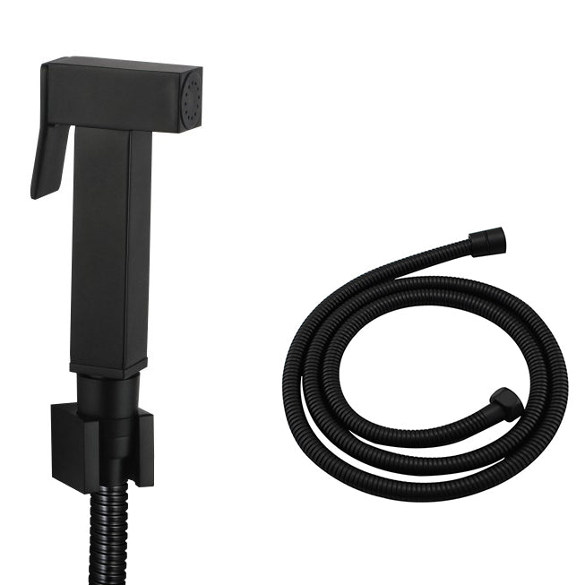 Square matt black brass toilet bidet spray kit Australia